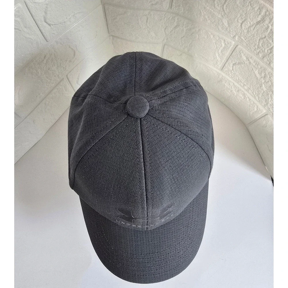 Under Armour Armourvent Baseball Cap Youth YSM/YMD Gray‎ Logo Performance Hat